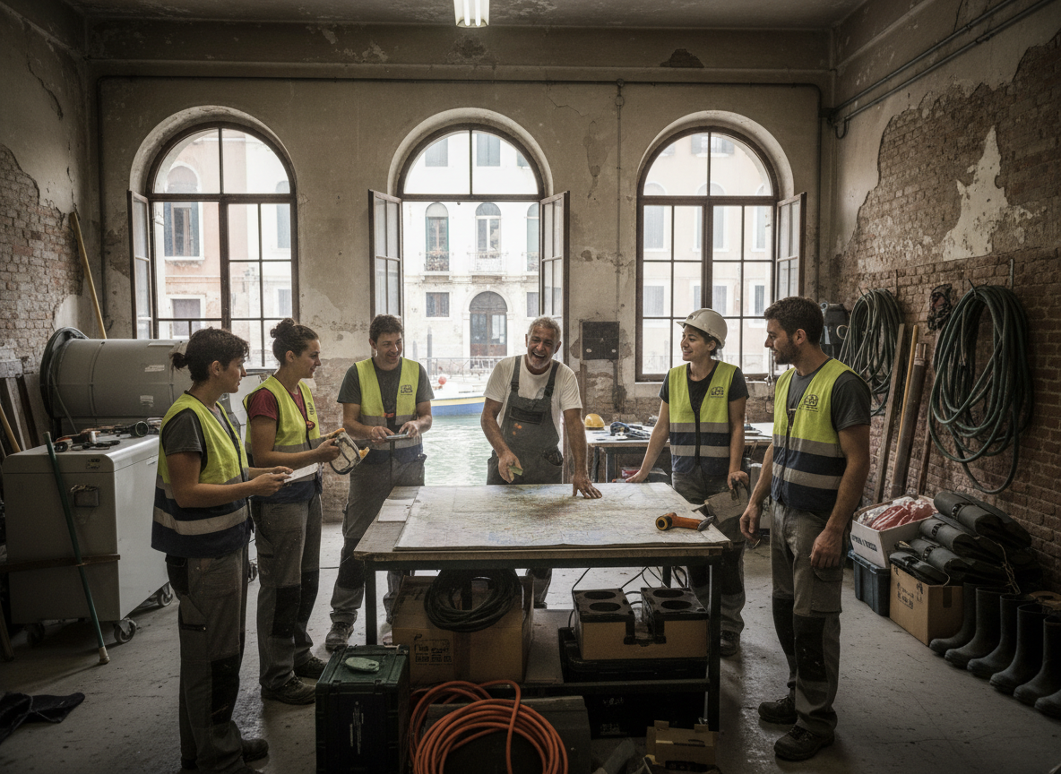The Water Damage Restoration Venice team at work in Venice